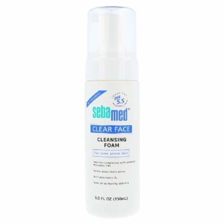 sebamed clear face antibacterial cleansing foam 150ml