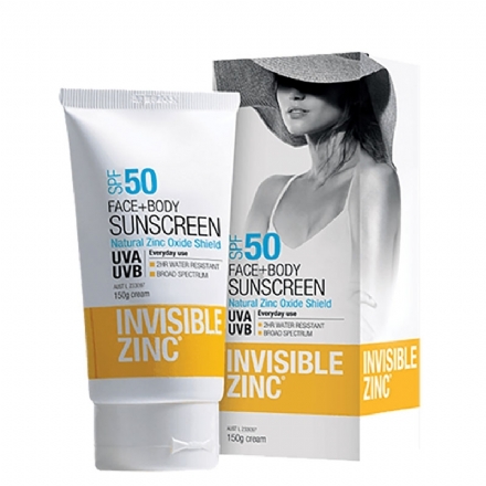 invisible zinc face sunscreen